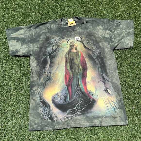 VTG 00’s / Y2K Deadstock The Mountain Forest Fairy Green Tee - Picture 1 of 6